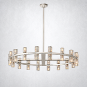 Marlowe Crystal Shades Round Chandelier 36