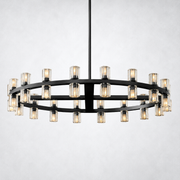 Marlowe Crystal Shades Round Chandelier 36