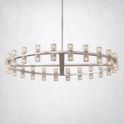 Marlowe Crystal Shades Round Chandelier 48