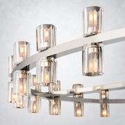 Marlowe Crystal Shades Round Chandelier 48