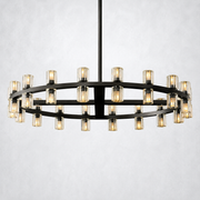 Marlowe Crystal Shades Round Chandelier 48