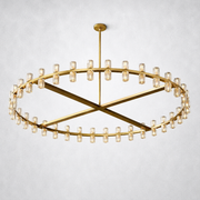 Marlowe Crystal Shades Round Chandelier 60