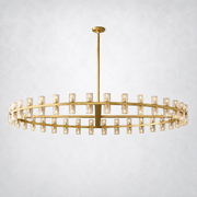 Marlowe Crystal Shades Round Chandelier 60