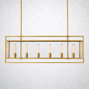 Vallora Vintage Rectangle Chandelier 54