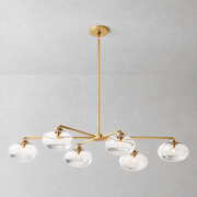Prestige Clear Glass Mobile Linear Chandelier