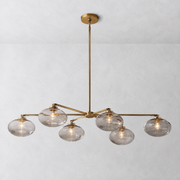 Prestige Clear Glass Mobile Linear Chandelier