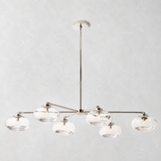 Prestige Clear Glass Mobile Linear Chandelier