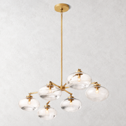 Prestige Clear Glass Mobile Linear Chandelier