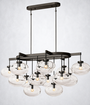 Prestige Clear Glass Linear Chandelier 54