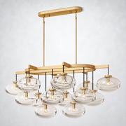 Prestige Clear Glass Linear Chandelier 54