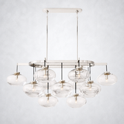 Prestige Clear Glass Linear Chandelier 54