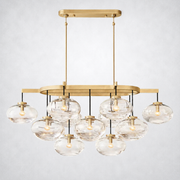 Prestige Clear Glass Linear Chandelier 54
