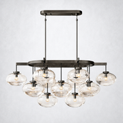 Prestige Clear Glass Linear Chandelier 54