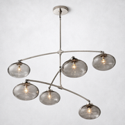 Prestige Clear Glass Mobile Round Chandelier