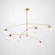 Prestige Clear Glass Mobile Round Chandelier