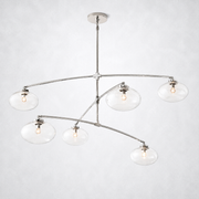 Prestige Clear Glass Mobile Round Chandelier