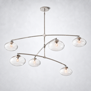 Prestige Clear Glass Mobile Round Chandelier