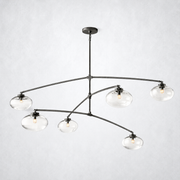 Prestige Clear Glass Mobile Round Chandelier