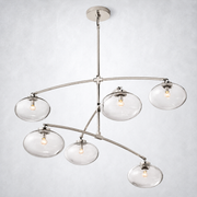 Prestige Clear Glass Mobile Round Chandelier