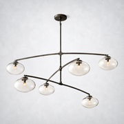 Prestige Clear Glass Mobile Round Chandelier