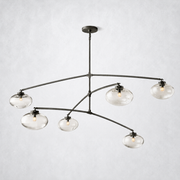 Prestige Clear Glass Mobile Round Chandelier