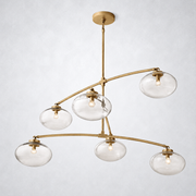 Prestige Clear Glass Mobile Round Chandelier