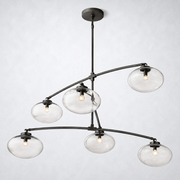 Prestige Clear Glass Mobile Round Chandelier