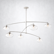 Prestige Clear Glass Mobile Round Chandelier