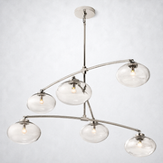 Prestige Clear Glass Mobile Round Chandelier
