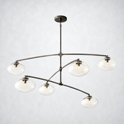 Prestige Clear Glass Mobile Round Chandelier