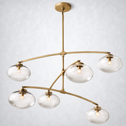 Prestige Clear Glass Mobile Round Chandelier