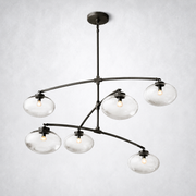Prestige Clear Glass Mobile Round Chandelier