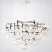 Prestige Clear Glass Round Chandelier 48