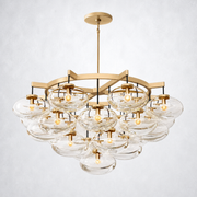 Prestige Clear Glass Round Chandelier 48