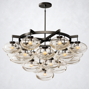 Prestige Clear Glass Round Chandelier 48