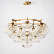 Prestige Clear Glass Round Chandelier 48