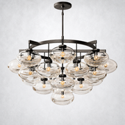 Prestige Clear Glass Round Chandelier 48