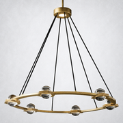 Dorian Crystal Ball Round Chandelier 36