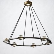Dorian Crystal Ball Round Chandelier 36