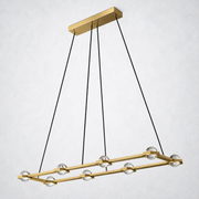 Dorian Crystal Ball Rectangular Chandelier 54