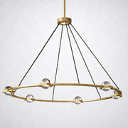 Dorian Crystal Ball Round Chandelier 48