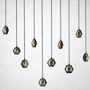 Dorian Crystal Ball Linear Chandelier 54