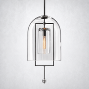 Vesper Brass Grand Wall Sconce Glass Shade