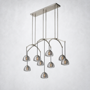 Glowen Glass Linear Chandelier 54