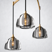 Glowen Glass Linear Chandelier 54