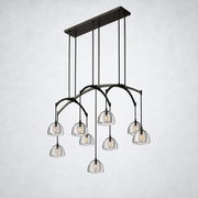 Glowen Glass Linear Chandelier 54