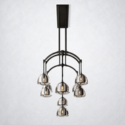Glowen Glass Linear Chandelier 54
