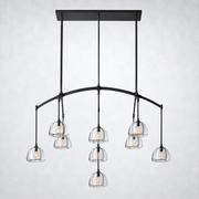 Glowen Glass Linear Chandelier 54