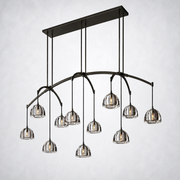 Glowen Glass Linear Chandelier 72