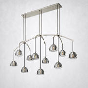 Glowen Glass Linear Chandelier 72